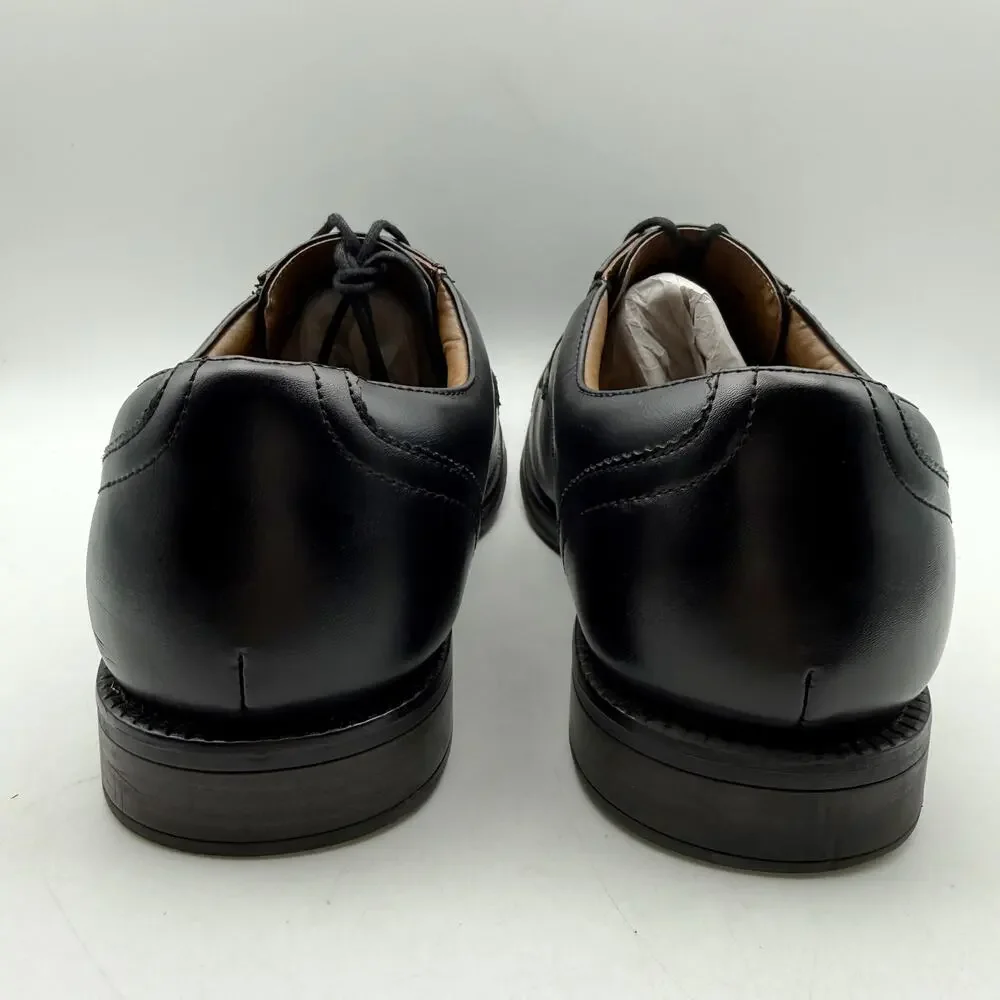 Dockers Mens Garfield Cap Toe Oxford Shoes US 11.5 Wide Black Vegan Leather